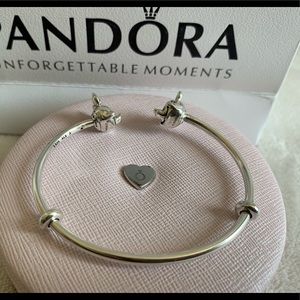 ⚡️sale⚡️Pandora Disney Mickey & Minnie Open Bangle